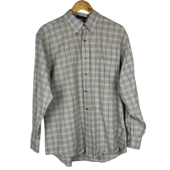 Pendleton Other - Pendleton Mens Large Pastel Plaid Broadway Cloth Long Sleeve Button Down Shirt